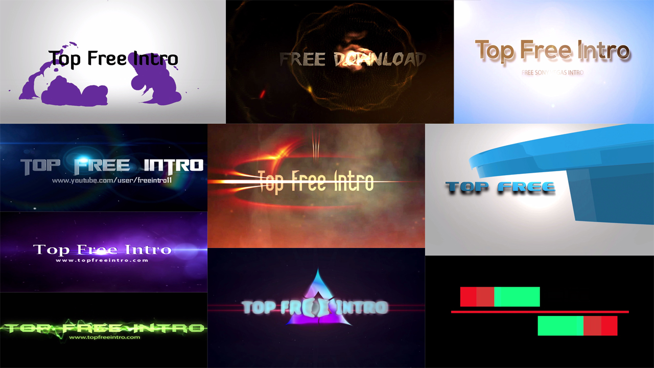 best sony vegas intro template fonts