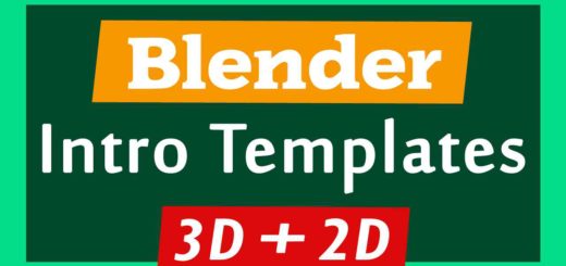 Blender 3D + 2D Intro Templates