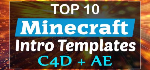 Minecraft Intro Templates C4D & AE